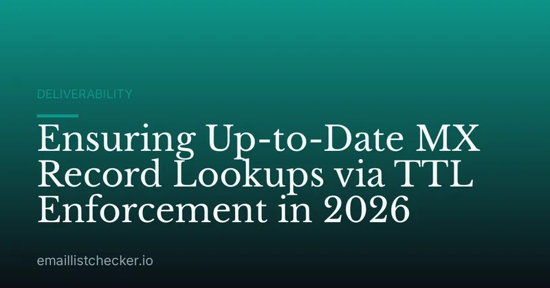 Ensuring Up-to-Date MX Record Lookups via TTL Enforcement in 2026