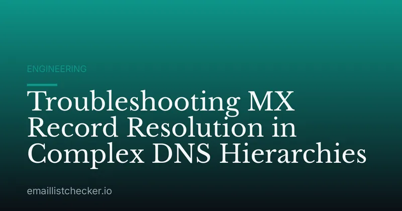 Troubleshooting MX Record Resolution in Complex DNS Hierarchies