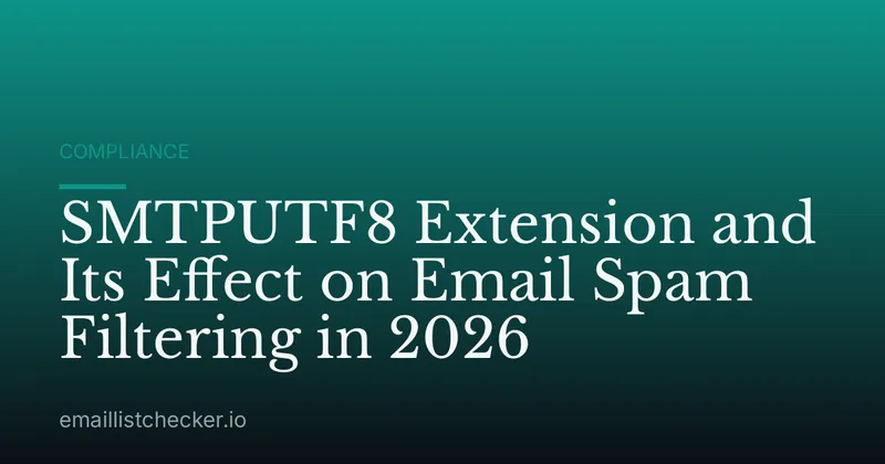 SMTPUTF8 Extension and Its Effect on Email Spam Filtering in 2026