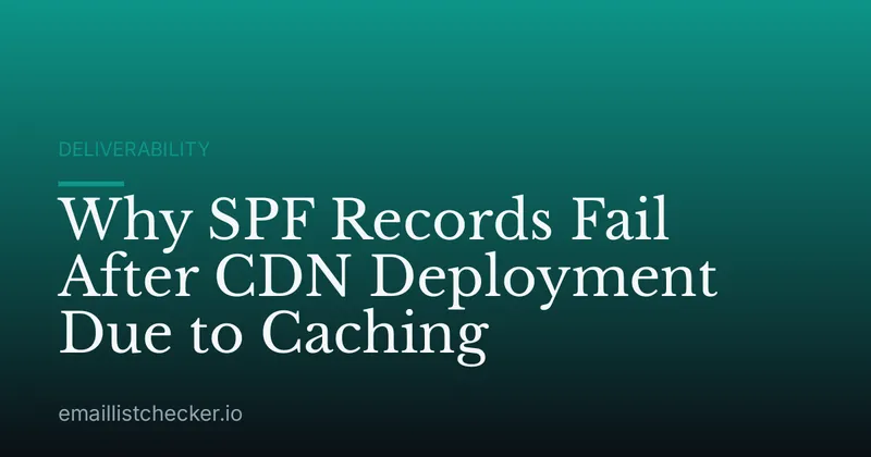 Why SPF Records Fail After CDN Deployment Due to Caching