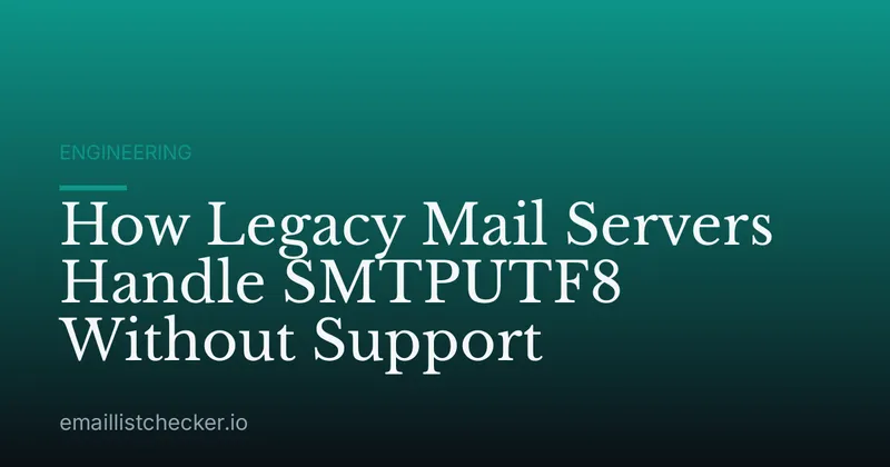 How Legacy Mail Servers Handle SMTPUTF8 Without Support