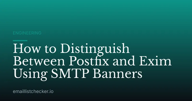 How to Distinguish Between Postfix and Exim Using SMTP Banners