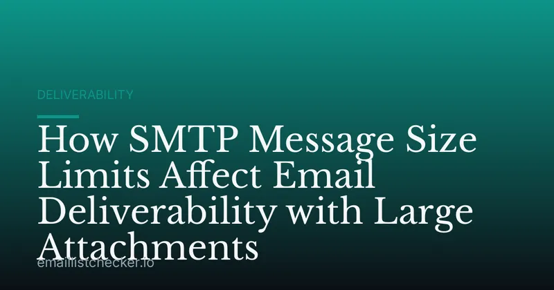 How SMTP Message Size Limits Affect Email Deliverability with Large Attachments