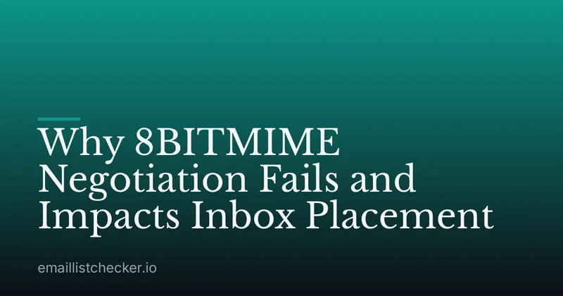 Why 8BITMIME Negotiation Fails and Impacts Inbox Placement