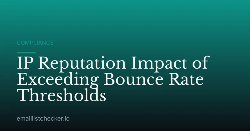 IP Reputation Impact of Exceeding Bounce Rate Thresholds