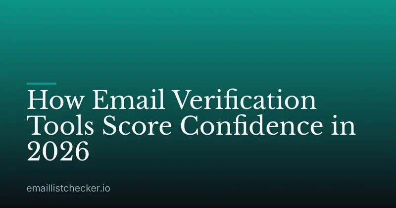 How Email Verification Tools Score Confidence in 2026