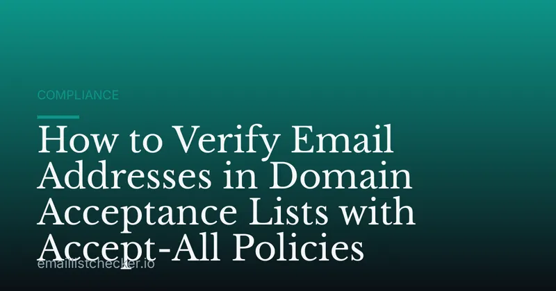 How to Verify Email Addresses in Domain Acceptance Lists with Accept-All Policies