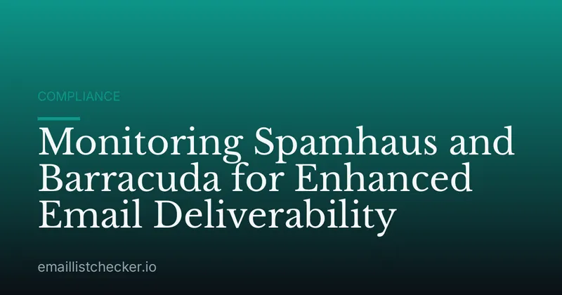 Monitoring Spamhaus and Barracuda for Enhanced Email Deliverability
