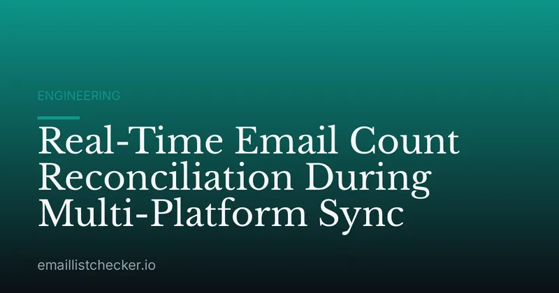 Real-Time Email Count Reconciliation During Multi-Platform Sync