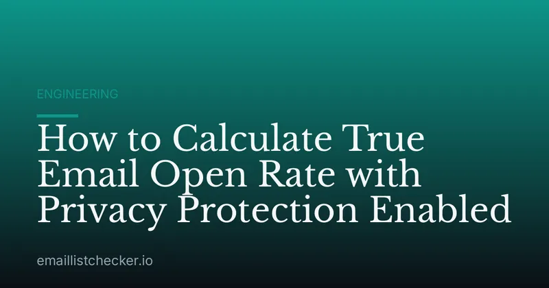 How to Calculate True Email Open Rate with Privacy Protection Enabled