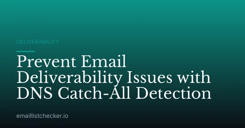 Prevent Email Deliverability Issues with DNS Catch-All Detection