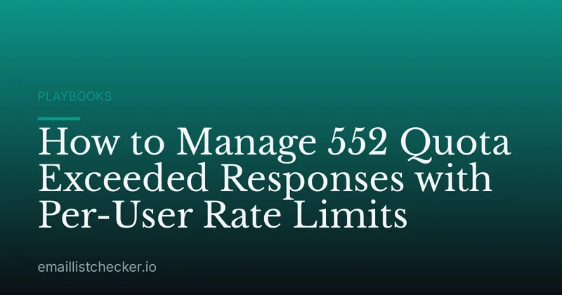 How to Manage 552 Quota Exceeded Responses with Per-User Rate Limits