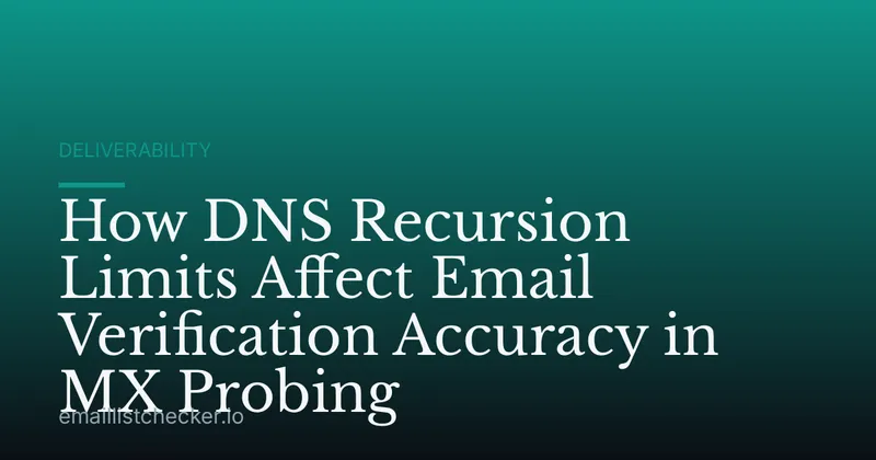 How DNS Recursion Limits Affect Email Verification Accuracy in MX Probing