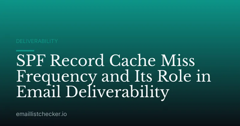 SPF Record Cache Miss Frequency and Its Role in Email Deliverability