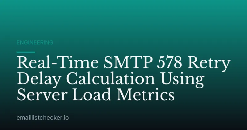 Real-Time SMTP 578 Retry Delay Calculation Using Server Load Metrics