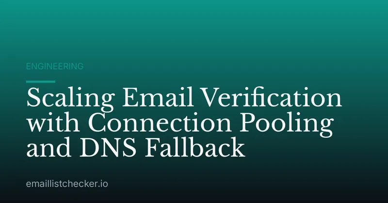Scaling Email Verification with Connection Pooling and DNS Fallback