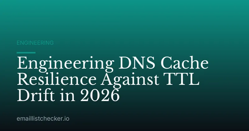 Engineering DNS Cache Resilience Against TTL Drift in 2026