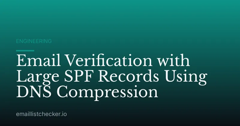 Email Verification with Large SPF Records Using DNS Compression