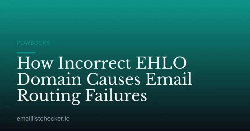 How Incorrect EHLO Domain Causes Email Routing Failures
