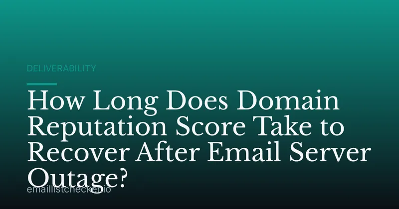 How Long Does Domain Reputation Score Take to Recover After Email Server Outage?