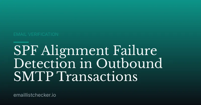 SPF Alignment Failure Detection in Outbound SMTP Transactions