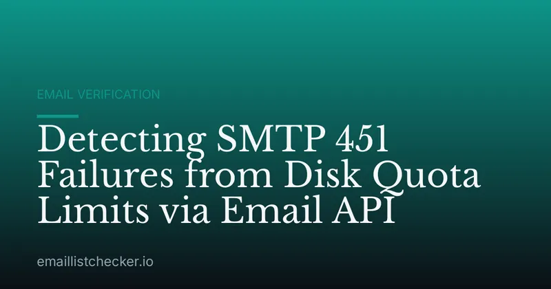 Detecting SMTP 451 Failures from Disk Quota Limits via Email API