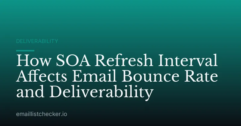 How SOA Refresh Interval Affects Email Bounce Rate and Deliverability