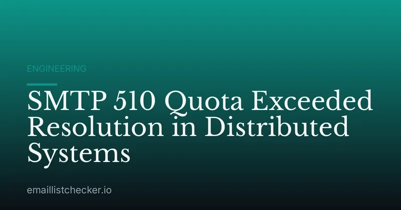 SMTP 510 Quota Exceeded Resolution in Distributed Systems