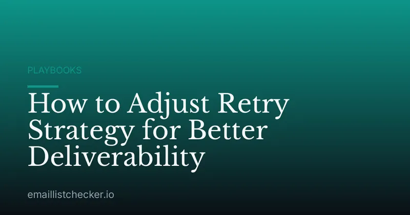 How to Adjust Retry Strategy for Better Deliverability