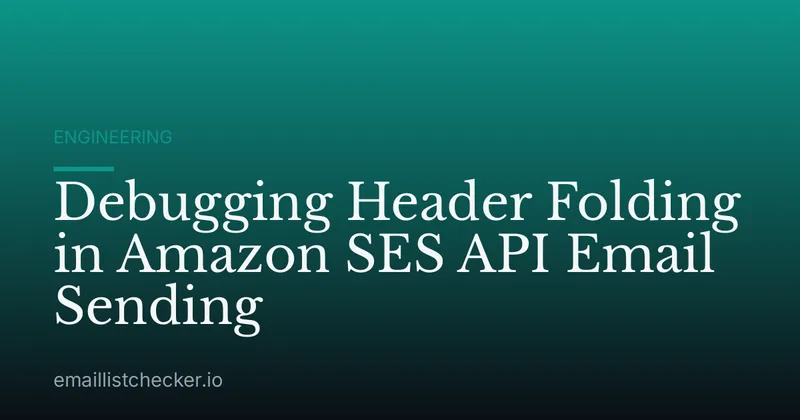 Debugging Header Folding in Amazon SES API Email Sending