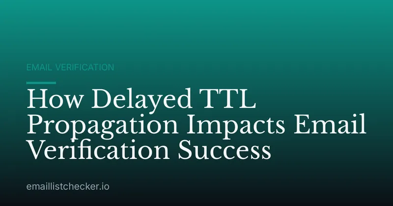 How Delayed TTL Propagation Impacts Email Verification Success