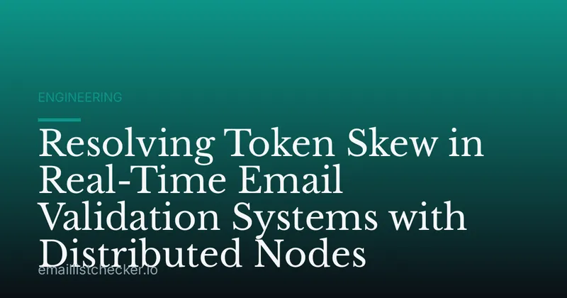 Resolving Token Skew in Real-Time Email Validation Systems with Distributed Nodes