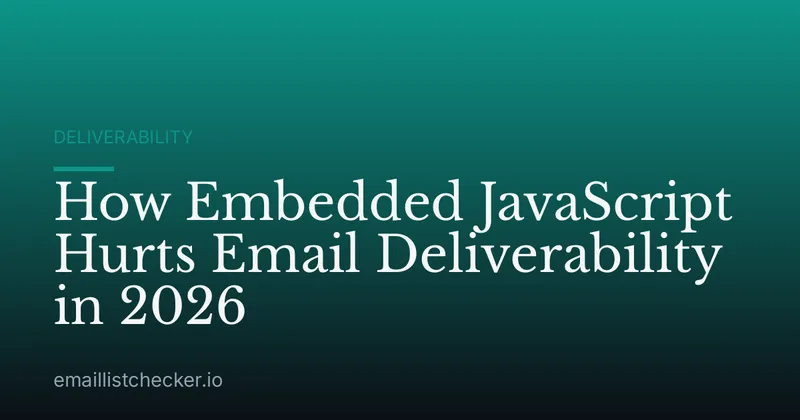 How Embedded JavaScript Hurts Email Deliverability in 2026