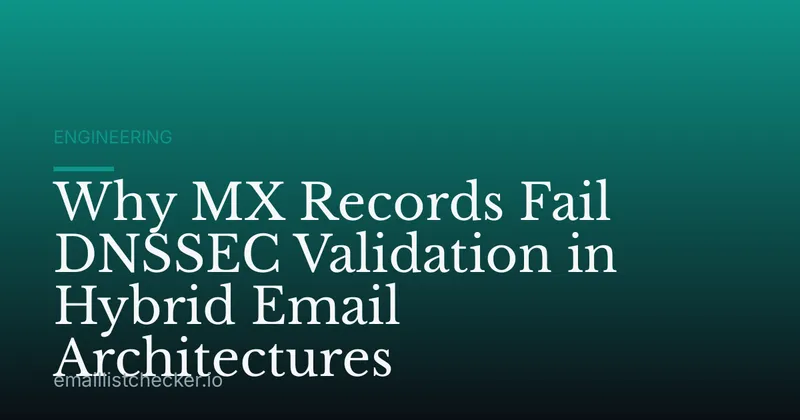 Why MX Records Fail DNSSEC Validation in Hybrid Email Architectures