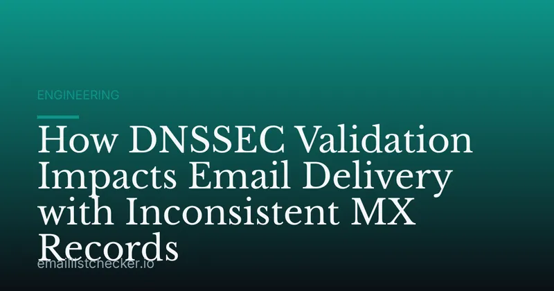How DNSSEC Validation Impacts Email Delivery with Inconsistent MX Records
