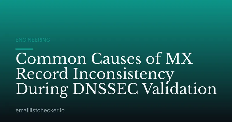 Common Causes of MX Record Inconsistency During DNSSEC Validation