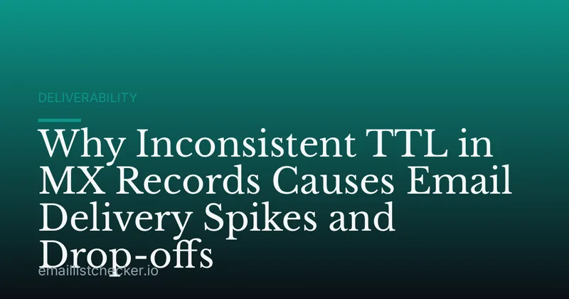 Why Inconsistent TTL in MX Records Causes Email Delivery Spikes and Drop-offs